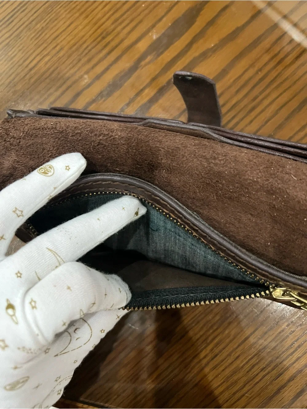 Brown Leather Men's Wallet Clutch with Snap Closure unisex freedom